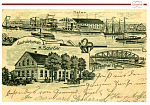 Dörenthe Hafen um 1900  und Gastwirtschaft H. Schröe