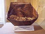 Urne mit Leichenbrand und Beigefäß. Späte Bronzezeit 1200 -800 v. Chr.