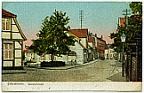 Handkolorierte Ansichtskarte der Bahnhofstraße um 1920