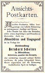 Anzeige des Verlags Bernhard Scholten, Ibbenbüren 1913
