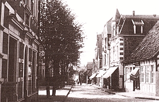 Blick in die Große Straße zur Christuskirche - Um 1915