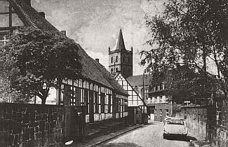 Links die Häuser Klosterstraße 6 und 4 - 1970er Jahre