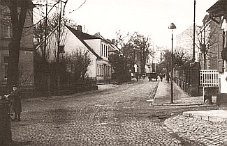 Blaue Ecke - Kreuzung Oststraße/Münsterstraße - 1930er Jahre