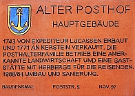 Baudenkmal "Alter Posthof" 