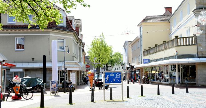 2021 - Blick vom Unteren Markt in die hier beginnende "Alte Münsterstraße"