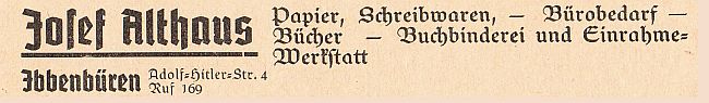 Adressbuch für den Kreis Tecklenburg - 1939