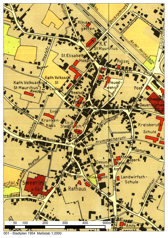 001 - Stadtplan 1954