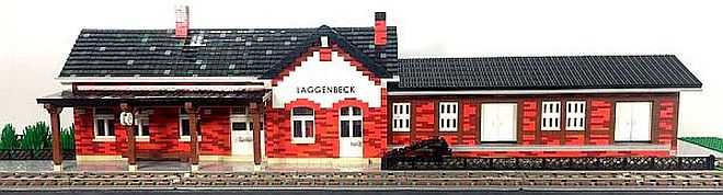 ego Modell des Laggenbecker Bahnhofs