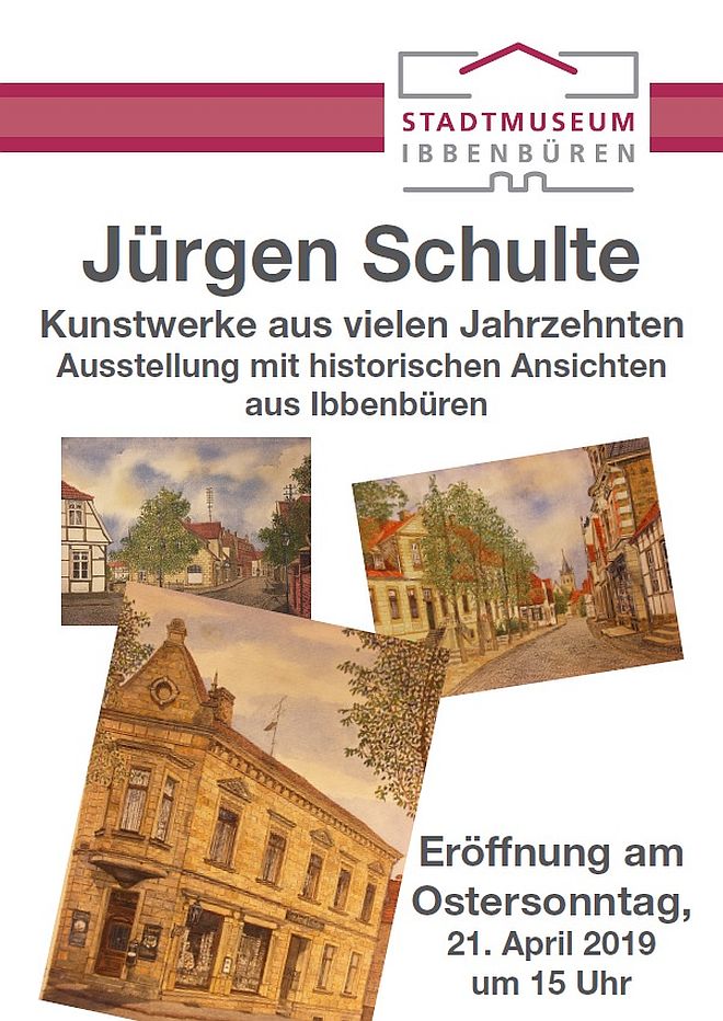 "Unsere Stadt in Aquarell" - Jürgen-Schulte-Bilder im Stadtmuseum. 
