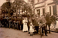 Letzte Fahrt der kaiserlichen  Postkutsche am 30.06.1909 - Bahnhofstraße