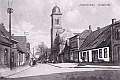 Große Straße mit Mauritiuskirche um 1917