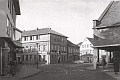 Blick aus der Bahnhofstraße  auf den Oberen Markt 1971