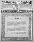 Tecklenburger Kreisblatt - Festnummer zum 100 jährigen Bestehen