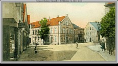 Bahnhofstraße und Oberer-Markt - 1915