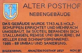 Baudenkmal "Alter Posthof" - Nebengebäude