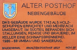 Baudenkmal "Alter Posthof" - Nebengebäude