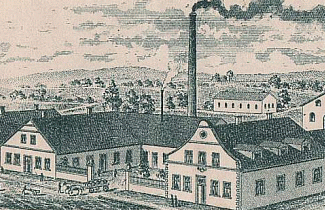 Alter Posthof - Kornbrennerei Brüggen - Briefkopf von 1898