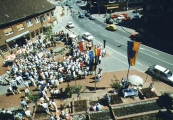 Einweihung der "Fußgängerzone  Bahnhofstraße", am 2. Juni 1985