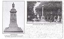 AK - Kirchplatz mit Kriegerdenkmal - 1902