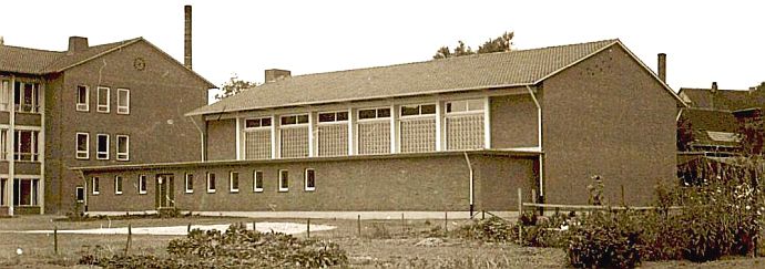 Die Turnhalle des Amtsgymnasiums - 1960er Jahre