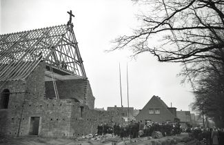 Bau der Ludwigkirche - Groner Allee 54