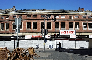 Abriss des Gebäudes Breite Straße 20 - Oktober 2011