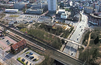 Bahnhof - Blick nach Süden - März 2017