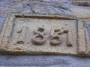 Stein mit der Jahreszahl - 1857