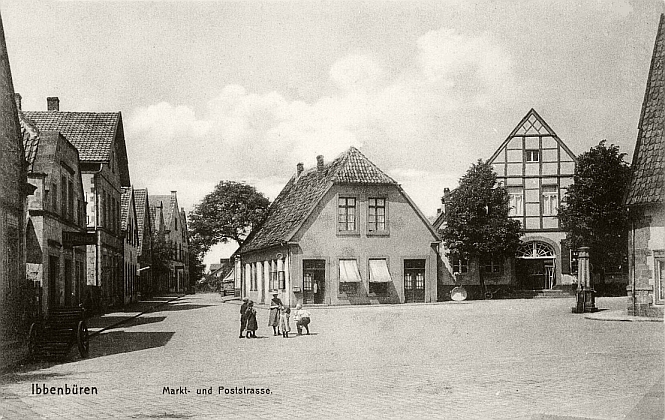 Blick vom Unteren Markt in die Poststrasse (um 1905) 