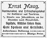 Anzeige - Ernst Maug - 1913