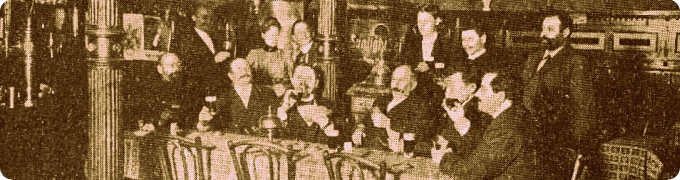 Ibbenbürener Bierpalast von Hermann Glüsenkamp - Am Kirchplatz - Um 1910