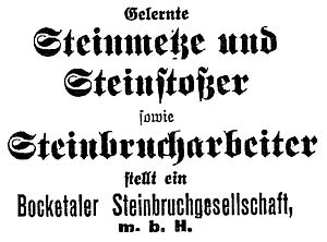 Anzeige in der IVZ vom 20.04.1921