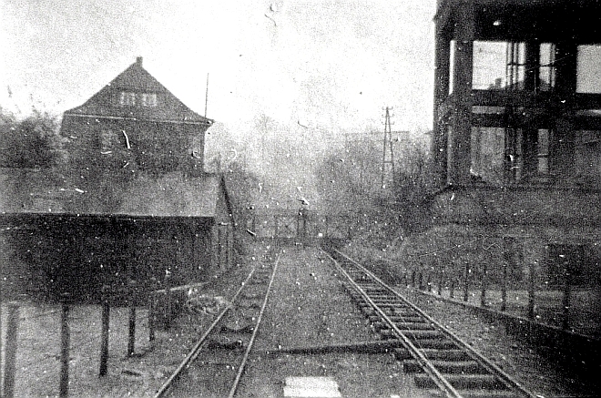 Nike-Schlackebahn - Lorenbahn mit zweitem Gleis um 1944 - Blick nach Norden