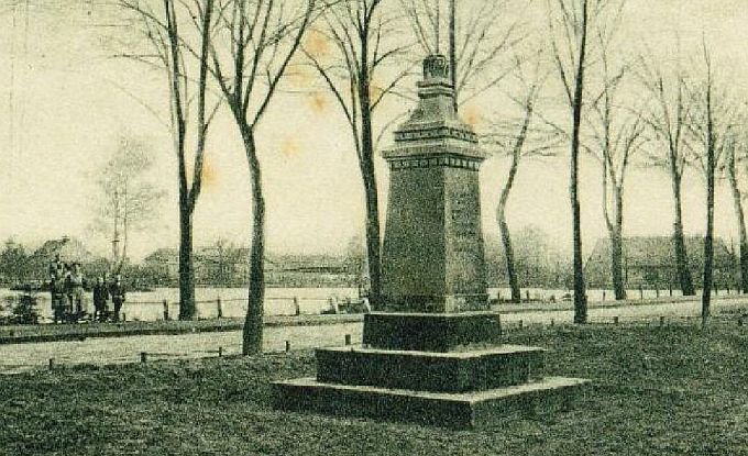 Preußendenkmal an der Werthmühle 1924 - 1984
